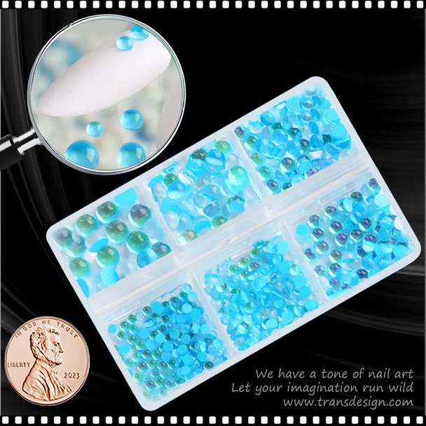 RHINESTONE CRYSTAL Aurora Aqua 486/Case #06