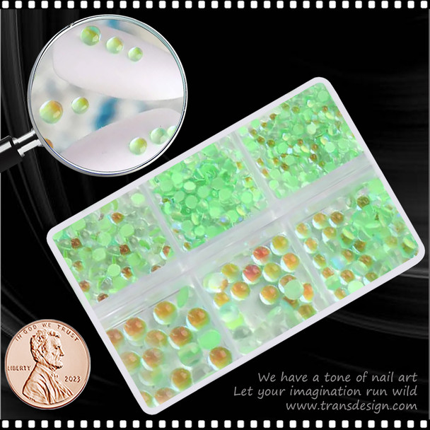 RHINESTONE CRYSTAL Aurora Green 486/Case #07