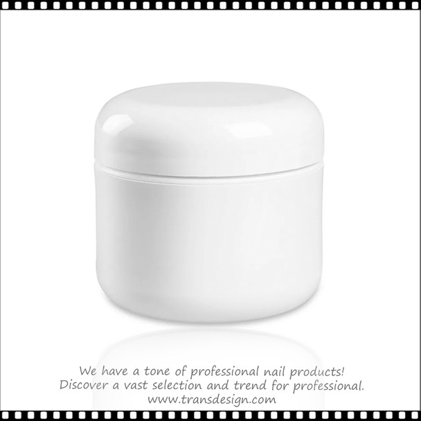 Double Wall Round Edge Plastic Jar 2oz.