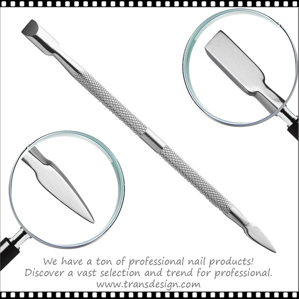 IMPLEMENT SS.  Cuticle Pusher  & Flat Knife  4.5"