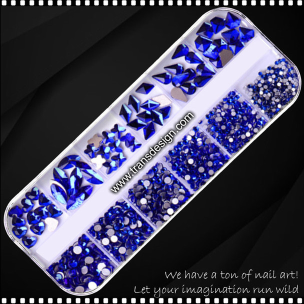 RHINESTONE CRYSTAL Dark Blue 12/Case #ZSHZ-205