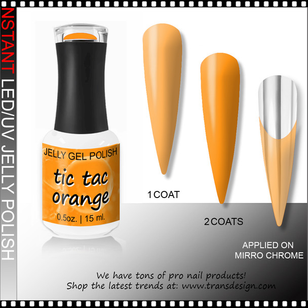 INSTANT Jelly Gel Polish, Tic Tac Orange 0.5oz.
