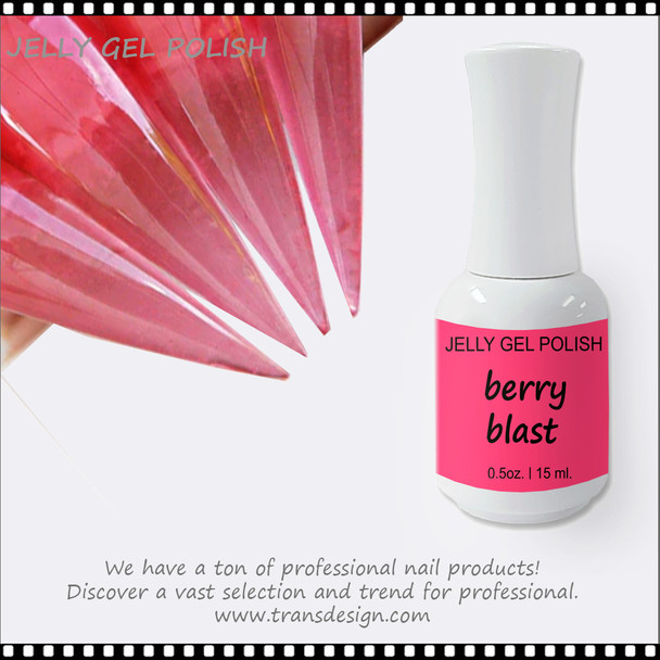 INSTANT Jelly Gel Polish, berry blast 0.5oz.