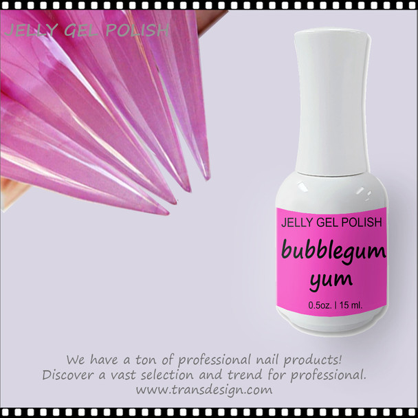 INSTANT Jelly Gel Polish, Bubblegum Yum 0.5oz.