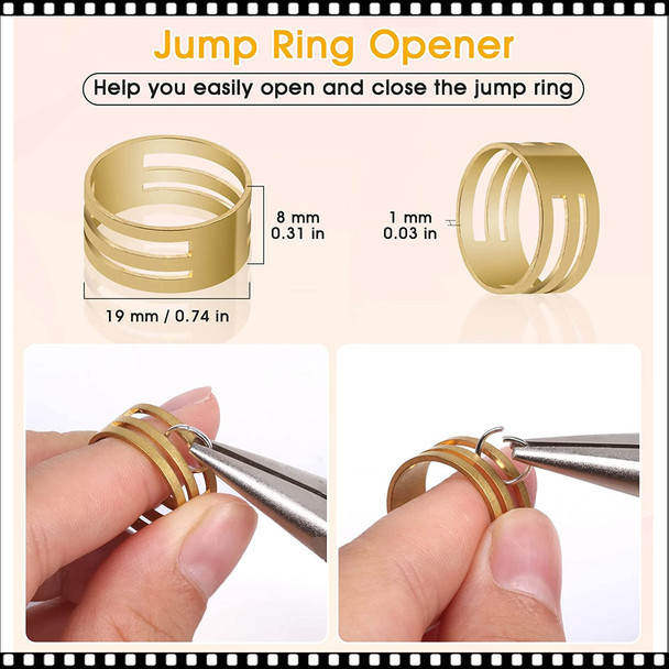 NAIL CHARM ALLOY Metal Jump Ring Opening & Close Tool 3/Pack
