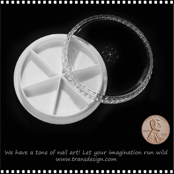 PLASTIC CASE 6 Compartment, Clear Lid