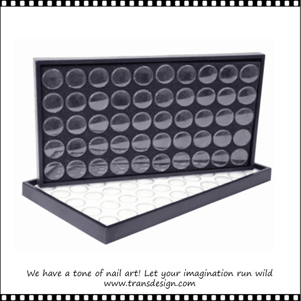 BERKELEY Charm Tray 50 Slot Black Foam