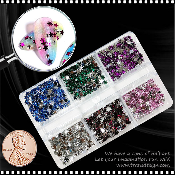 RHINESTONE Star 6 Assorted Color/Case #6