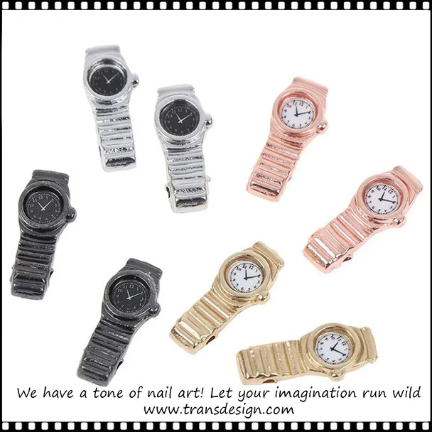 NAIL CHARM ALLOY Mini Watches Collection 2/Pack