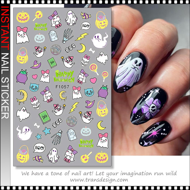 NAIL STICKER Halloween, Cartoons #F1057