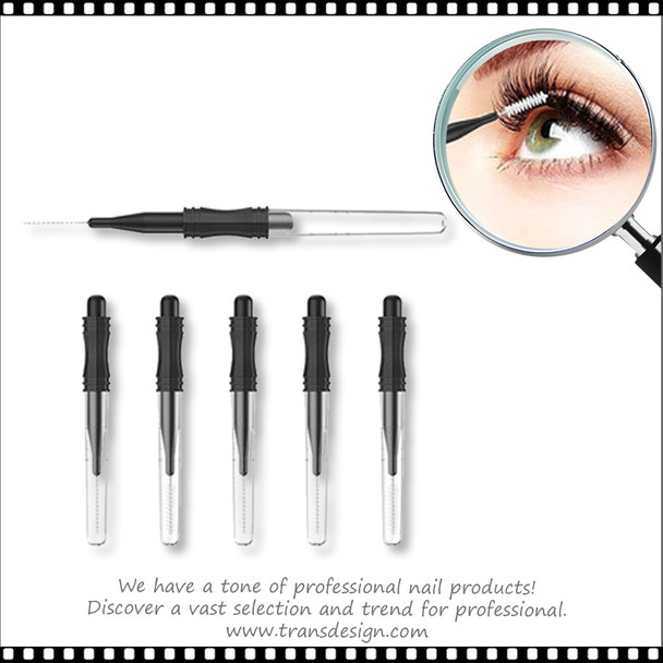 EYELASH & Eyebrow Lift Tools - Micro Eyebrow Brush With Cap 5 pcs/Bag