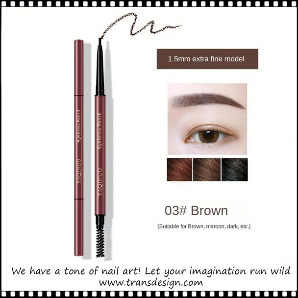 EYEBROW PENCIL Ultra Thin, Water Proof Brown Color #03