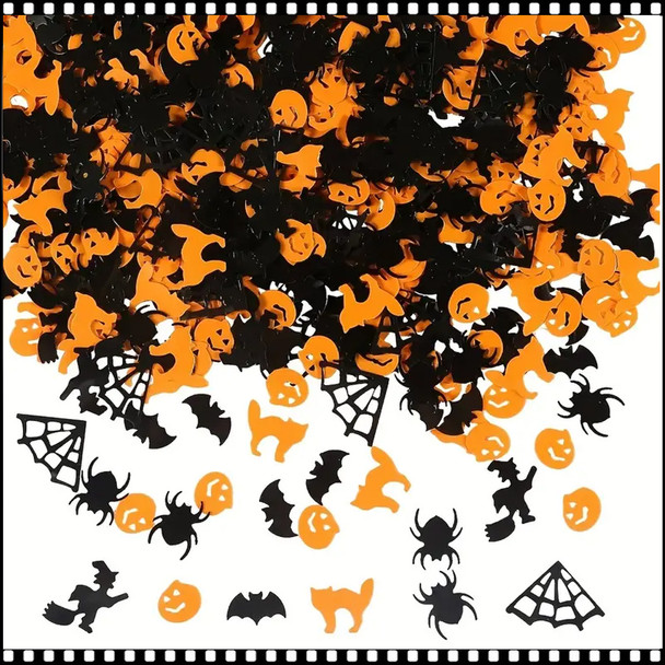 SPECIALTY GLITTER Halloween, Pumpkin Spider Webs, Witches Pack