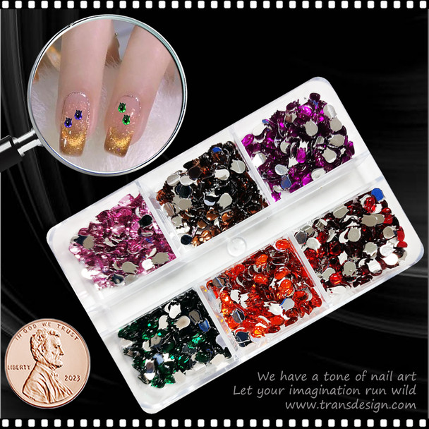 RHINESTONE Tulip 6 Assorted Color 600/Case #3