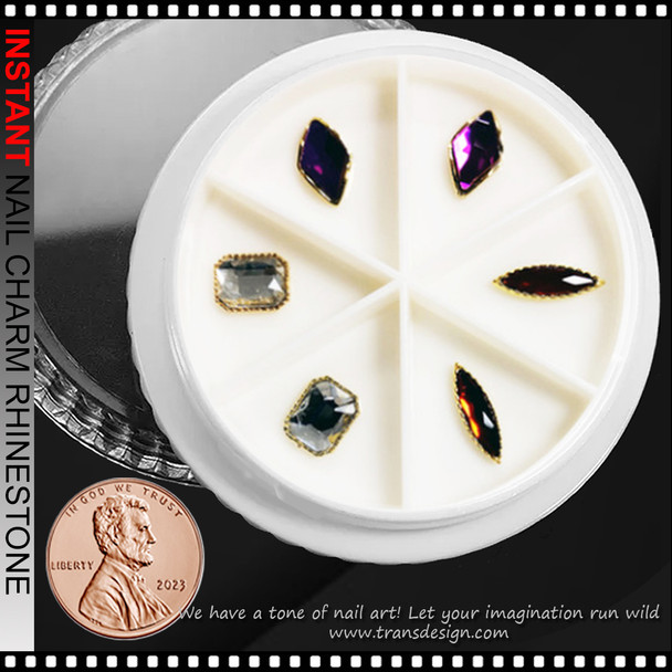 NAIL CHARM RHINESTONE Design 6/Case #54