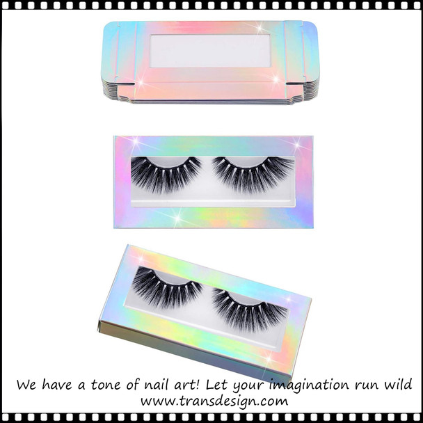 LASH DISPLAY BOX Hologram with Clear Holder 10/Pack