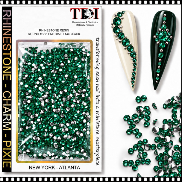 RHINESTONE RESIN #SS5 Emerald 1440/Pack *