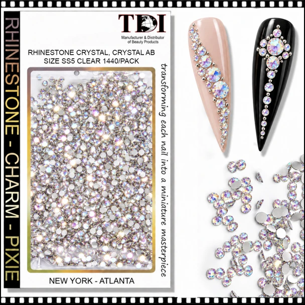 RHINESTONE CRYSTAL Round, Size SS5, Crystal AB 1440/Pack