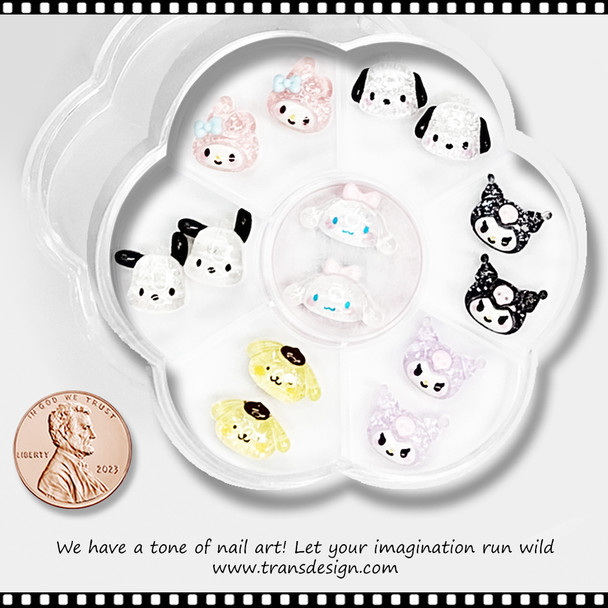 NAIL CHARM RESIN Jelly Sanrio Characters 14/Case 