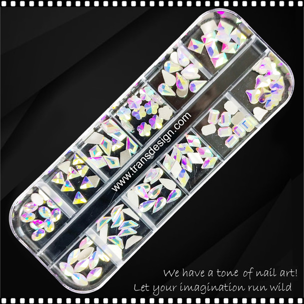 RHINESTONE CRYSTAL AB Assorted 12/Case