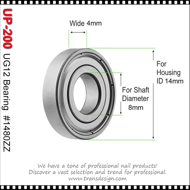 KUPA Bearing #1480ZZ, Each