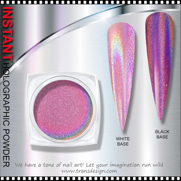 HOLOGRAPHIC GLITTER Effect, Fine Pink 1g. 