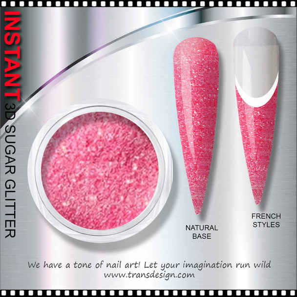 INSTANT 3D SUGAR GLITTER Hot Pink 6g.