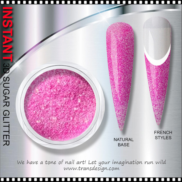 INSTANT 3D SUGAR GLITTER Magenta 6g.