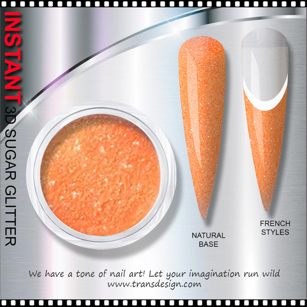 INSTANT 3D SUGAR GLITTER Orange 6g.