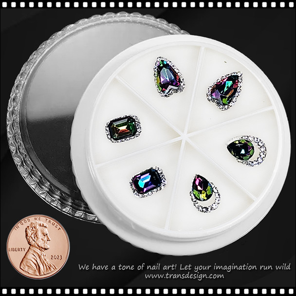 NAIL CHARM RHINESTONE Crystal Decoration 6/Case #3 *