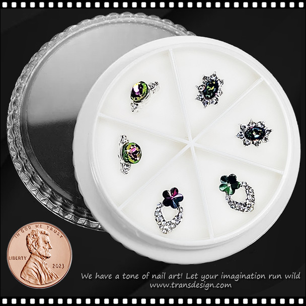 NAIL CHARM RHINESTONE Crystal Decoration 6/Wheel #5 *