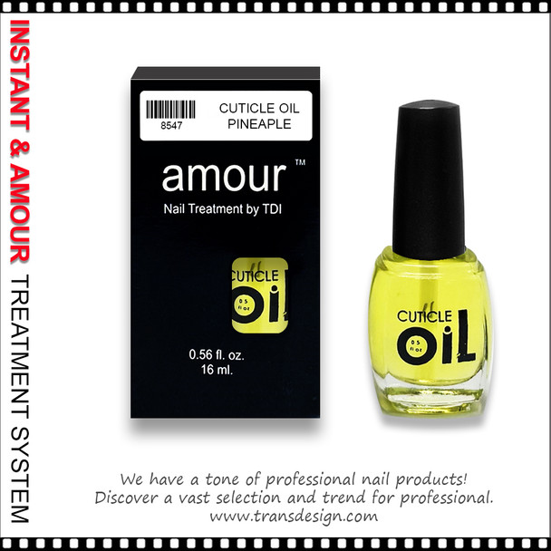 AMOUR Cuticle Oil, Pineapple 0.5oz.