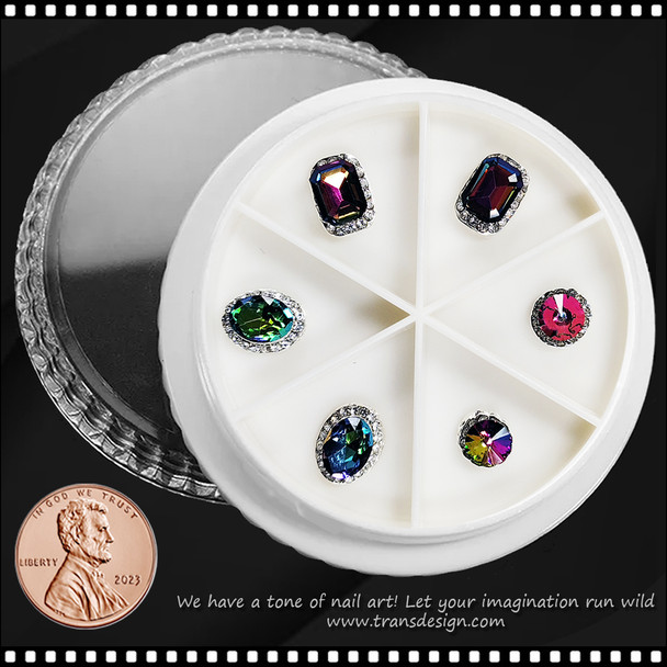 NAIL CHARM RHINESTONE Crystal Decoration 6/Wheel #15 *