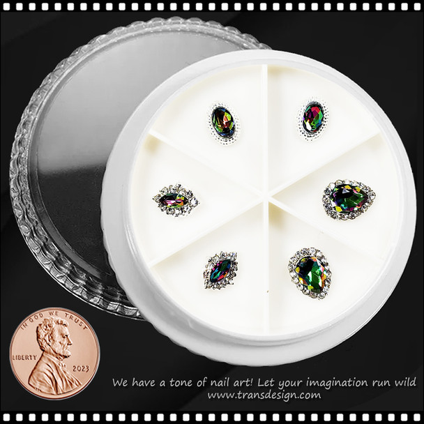 NAIL CHARM RHINESTONE Crystal Decoration 6/Wheel #16 *