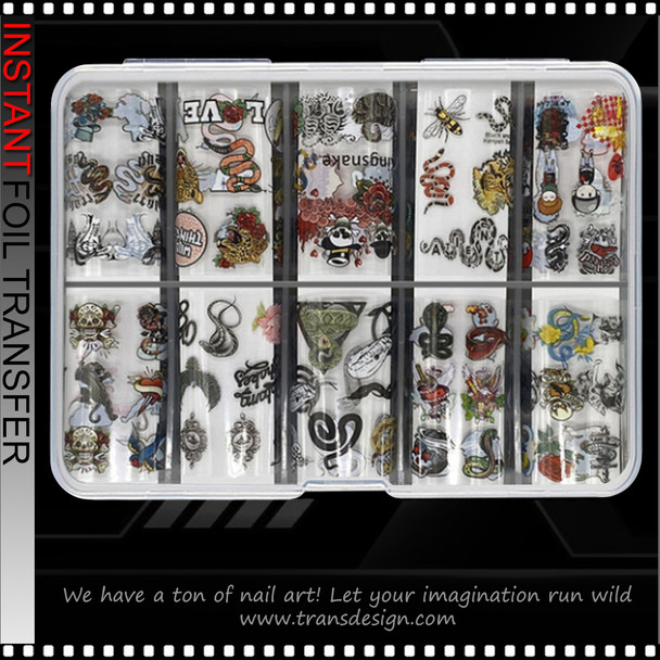 INSTANT FOIL Snake, Ed Hardy Design #XKZ-33-21