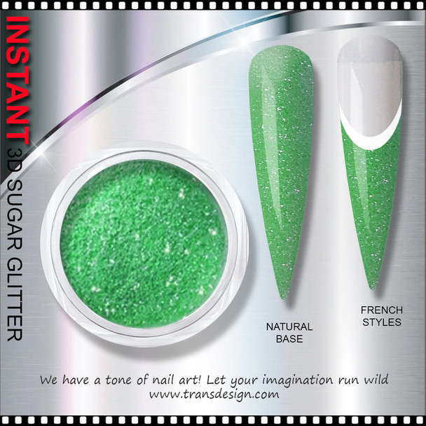 INSTANT 3D SUGAR GLITTER Spearmint Mint 6g.