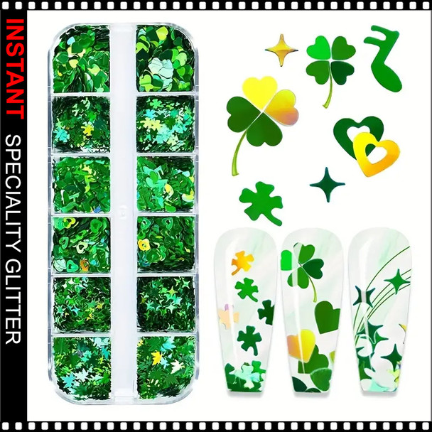 INSTANT SPECIALITY GLITTER St. Patrick's Green Case