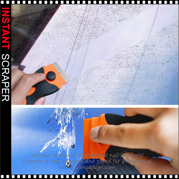 INSTANT SCRAPER Double Edge Razor Blade Set, Neon Orange - TDI, Inc