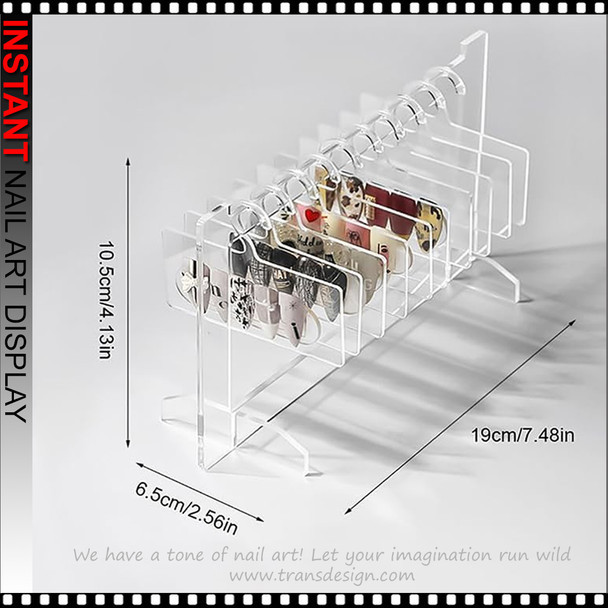 INSTANT Acrylic Hook Style Nail Art Display Rack - TDI, Inc