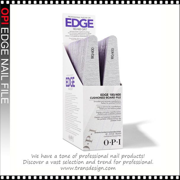 OPI Edge Silver Nail File 180/400 Grit 
