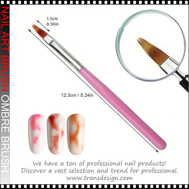 OMBRE BRUSH Nail Art Pink Handle OMBRE BRUSH Nail Art Pink Handle