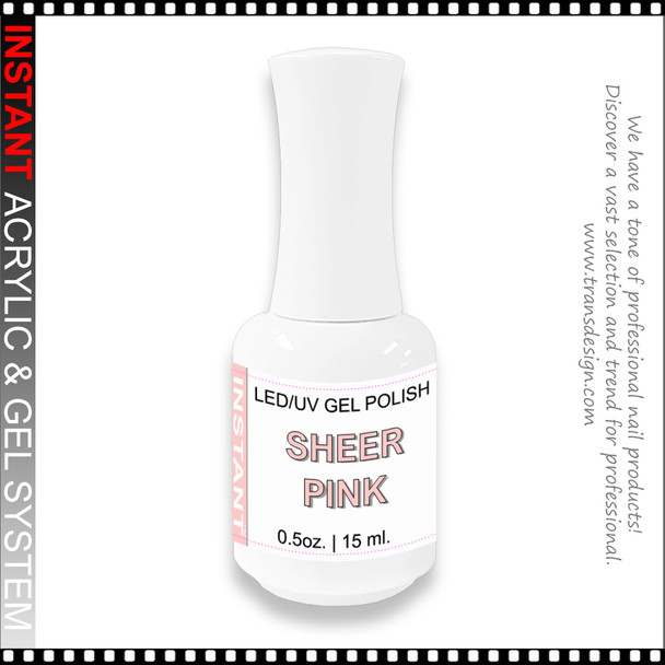 INSTANT Gel Polish Sheer Pink 0.5oz.