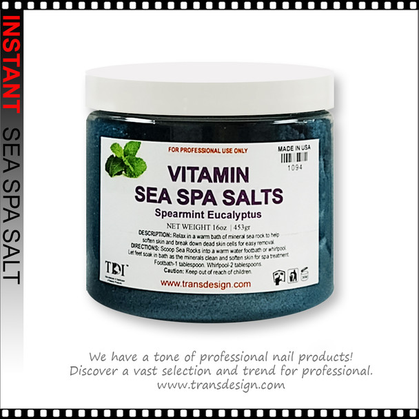 INSTANT Vitamin Sea Spa Salts Spearmint Eucalyptus 16oz.