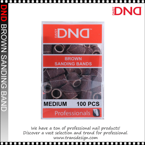 DND SANDING BAND Brown Medium 180 Grit, 100/Box *