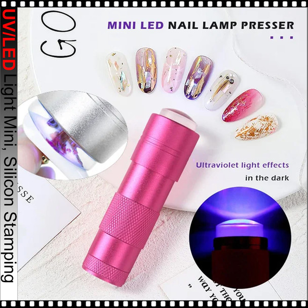 UV/LED Light Mini, Silicon Stamping PINK