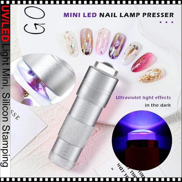 UV/LED Light Mini, Silicon Stamping SILVER