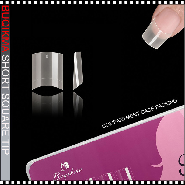 BUQIKMA SQUARE Short, Half Cover, Natural Color, 500/Case