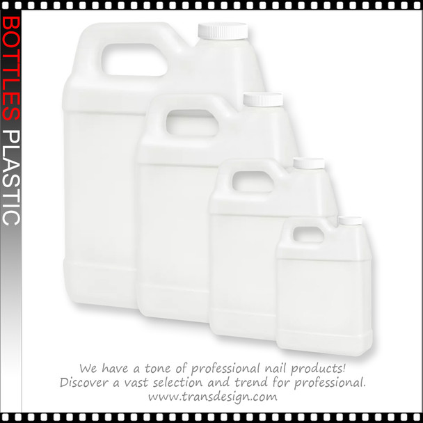 BOTTLES Plastics Rectangular F-Style with Cap 32oz.
