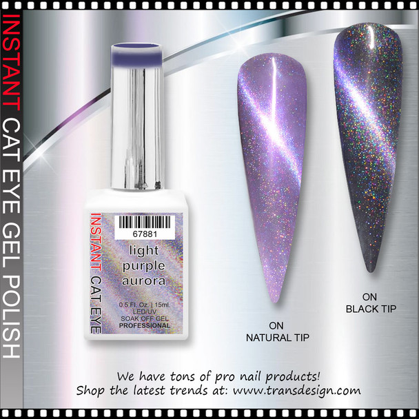 INSTANT CAT EYE GEL light purple aurora 0.5oz.