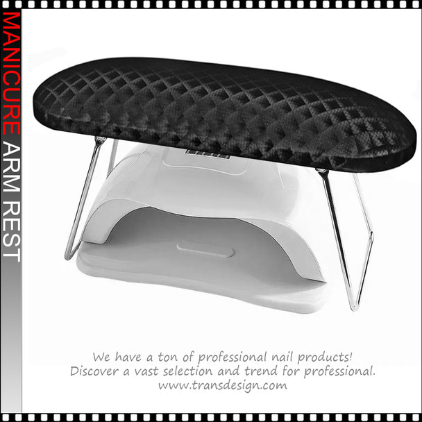MANICURE ARMREST Textured Non-slip, Black